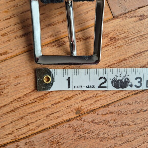 Johnston & Murphy Black Leather Suede Dress Belt Men's Size 36 - Picture 12 of 13